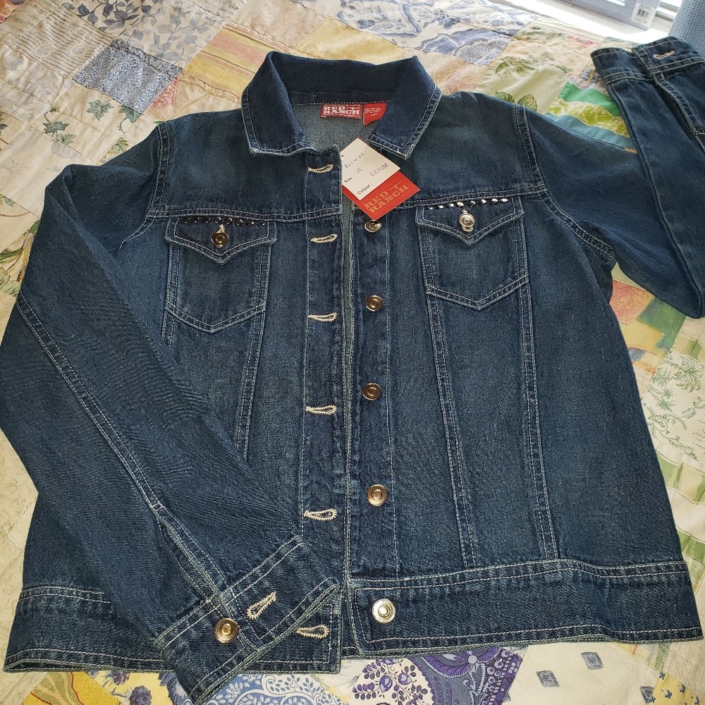 Red Ranch New Denim jacket - Picture 1 of 4